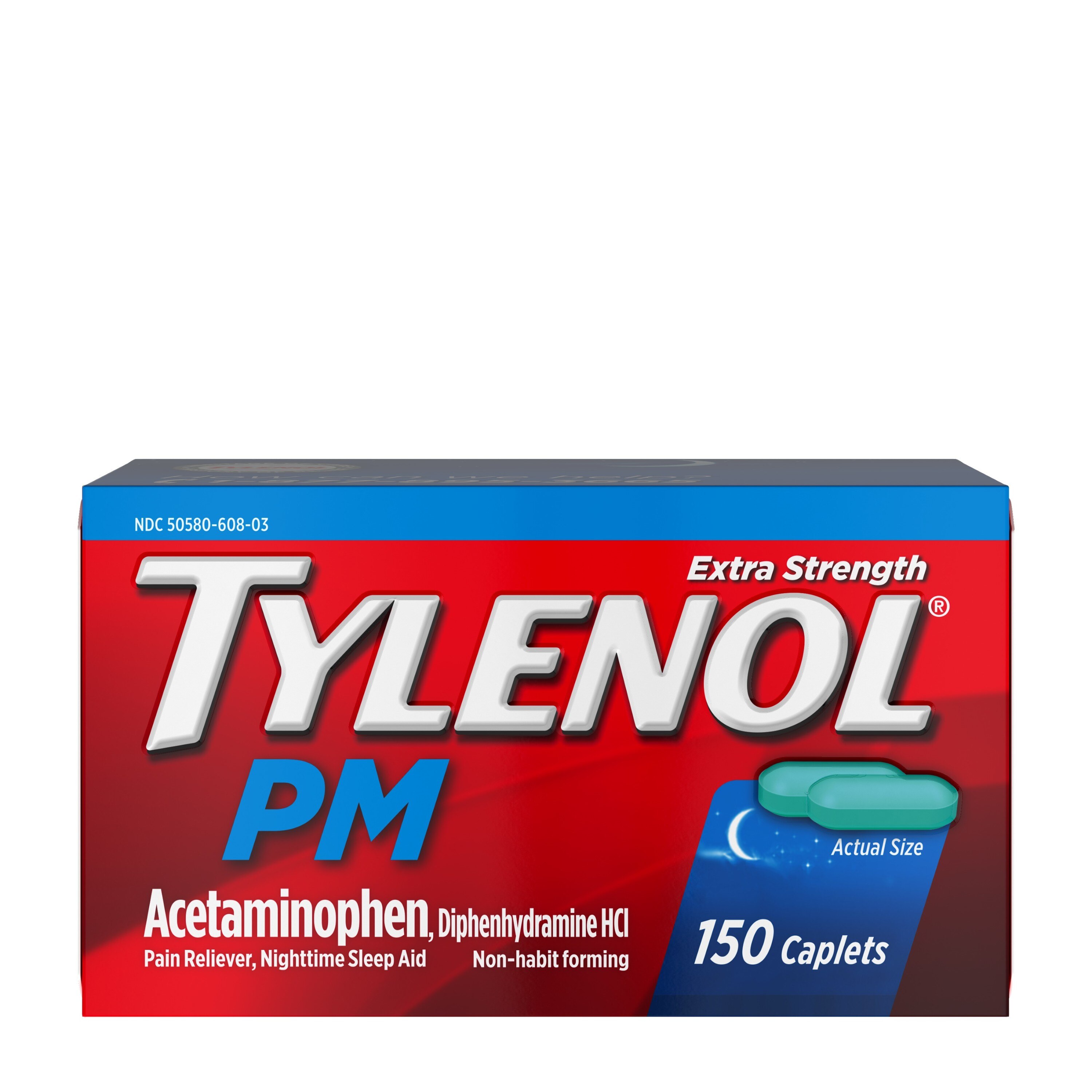 Tylenol PM Extra Strength - Analgésico y ayuda para dormir en cápsulas