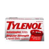 Tylenol Regular Strength Acetaminophen 325 MG Liquid Gels, 20 CT, thumbnail image 1 of 7