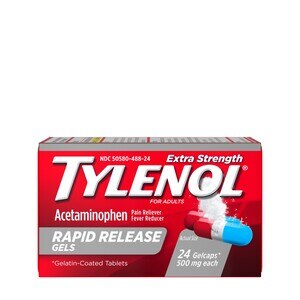 Tylenol - Cápsulas de gel con acetaminofeno de liberación rápida, potencia extra