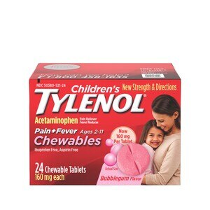 Children's Tylenol Chewables Pain + Fever Relief, 24 ct