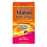 Infants' Motrin Concentrated Drops Ibuprofen Oral Suspension, Original Berry, 0.5 FL OZ, thumbnail image 1 of 9