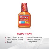Tylenol Cold + Flu Severe Flu Medicine, Honey Lemon Flavor, 8 fl. OZ, thumbnail image 4 of 8