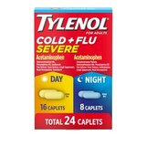Tylenol Cold + Flu Severe Day & Night Combo Pack, 24 CT, thumbnail image 5 of 9