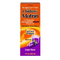 Children's Motrin Ibuprofen Pain Reliever/Fever Reducer, Dye-Free, 4 FL OZ