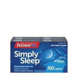 Simply Sleep Nighttime - Cápsulas para dormir, 100 u.