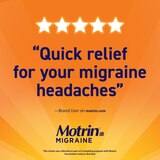 Motrin IB Migraine Relief 200 MG Ibuprofen Liquid Gel Caps, thumbnail image 4 of 15