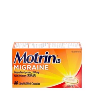 Motrin IB Migraine Relief 200 MG Ibuprofen Liquid Gel Caps, 80 Ct , CVS