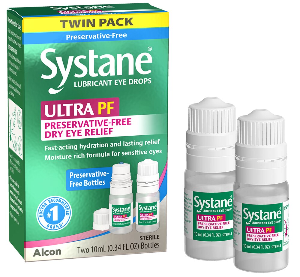 Systane Ultra Multi-Dose Eye Drops, Twin Pack, 10 ML, 0.68 Oz - 0.34 Oz , CVS