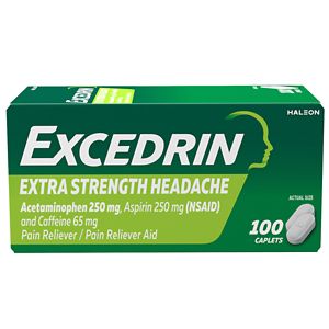 Excedrin Extra Strength Headache Pain Relief Caplets, 100 Ct , CVS