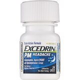 Excedrin PM Headache Pain Reliever/Nighttime Sleep-Aid Caplets, thumbnail image 2 of 8