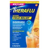 Theraflu Severe Cold Relief Daytime Powder, Honey Ginger, 6 CT, thumbnail image 1 of 5