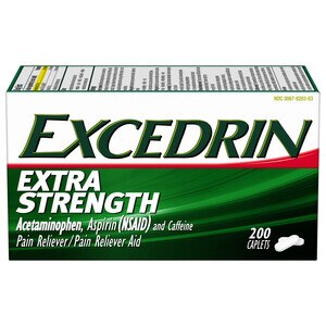 Excedrin Extra Strength Headache Pain Relief Caplets, 200 Ct , CVS