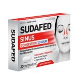 Sudafed Maximum Strength 12HR Non-Drowsy Sinus Congestion, 20 CT, thumbnail image 3 of 5