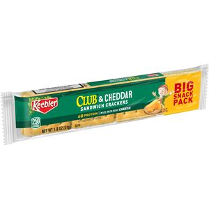  Keebler Sandwich Crackers, Club and Cheddar, Snacks on the Go, 1.8 OZ 