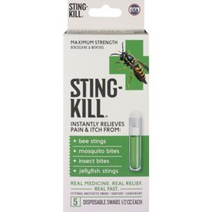  Sting-Kill Disposable Swabs  Maximum Strength 