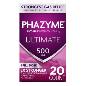Phazyme Ultimate 500mg Anti-Gas Fast Gels, 20 CT