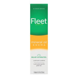Fleet Laxative Mineral Oil Enema for Adult Constipation, 4.5 fl oz, 1 Bottle