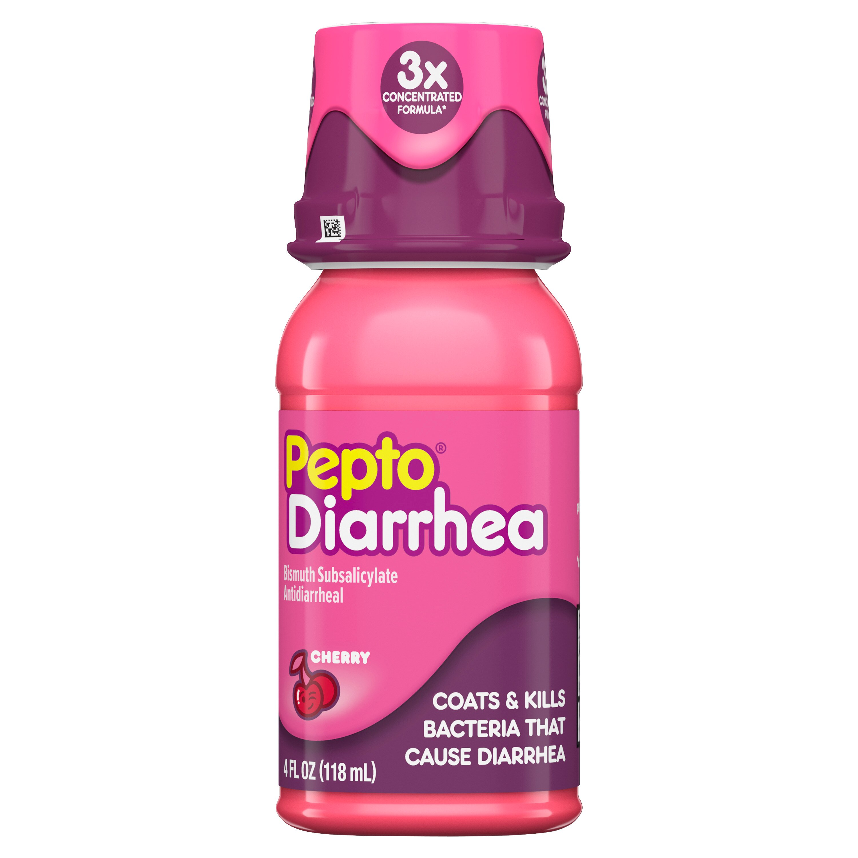 Pepto Bismol Diarrhea Liquid, Anti Diarrhea Medicine for Fast and Effective Diarrhea Relief, 4 oz
