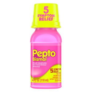 Pepto Bismol 5 Symptoms Digestive Relief Liquid, Original, 4 Oz , CVS