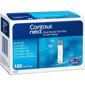 Contour Next Blood Glucose Test Strips, 100 Ct , CVS