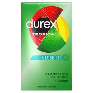 Durex Tropical Flavored Condoms, 12 Ct , CVS