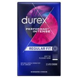 Durex Performax Intense Lubricated Ribbed Dotted Premium Condoms, thumbnail image 1 of 7