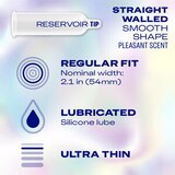 Durex Air Condoms, Extra Thin, Transparent Natural Rubber Latex Condoms, thumbnail image 5 of 9