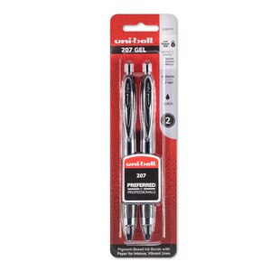 Uni-ball 207 Black Gel Pens, 0.7 Mm, 2 Ct , CVS