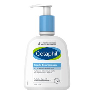 Cetaphil Hydrating Gentle Skin Cleanser for Dry to Normal Sensitive Skin, 8 OZ