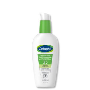 Cetaphil Daily Oil-free Facial Moisturizer with SPF 35 Sunscreen for Sensitive, Combination Skin, 3 OZ