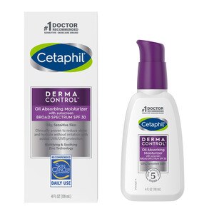 Cetaphil DermaControl - Hidratante con control seborreico, FPS 30