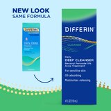 Differin Daily Deep Cleanser with Benzoyl Peroxide, 4 OZ, thumbnail image 2 of 8