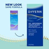 Differin Oil Absorbing Moisturizer with Sunscreen, Broad-Spectrum UVA/UVB SPF 30, 4 OZ, thumbnail image 2 of 7