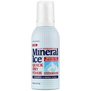 Mineral Ice Pain Relieving Quick Dry Foam, 4 OZ