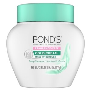Pond's Cold Cream Cleanser for Soft and Smooth Skin, Fragrance Free, Dermatologist Tested