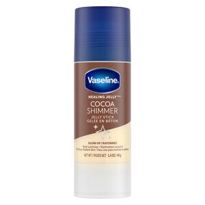 Vaseline Original Healing Jelly Cocoa Shimmer - Gel nutritivo en barra, hidratación luminosa, 1.4 oz