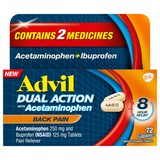 Advil Dual Action Acetaminophen and Ibuprofen Caplets, thumbnail image 1 of 5