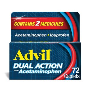 Advil Dual Action Acetaminophen And Ibuprofen Caplets, 72 Ct , CVS