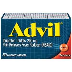 Advil Pain Reliever/ Fever Reducer 200 MG Ibuprofen Tablets, 50 Ct , CVS