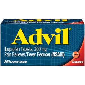 Advil Pain Reliever/ Fever Reducer 200 MG Ibuprofen Tablets