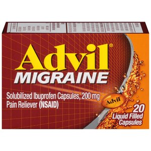 Advil Migraine Pain Reliever 200 MG Ibuprofen Liquid Filled Capsules, 20 Ct , CVS