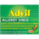 Advil Allergy Sinus Relief Coated Caplets, Pain Reliever & Allergy Relief, 20 CT, thumbnail image 1 of 3