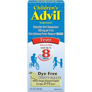 Children's Advil Ibuprofen Oral Suspension, 4 OZ, White Grape , CVS