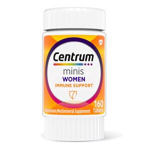 Centrum Minis Women Immune Support Tablets, Complete Multivitamin for Women, 160 CT