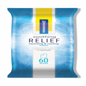 Preparation H Soothing Relief Cleansing & Cooling Wipes, 60 CT