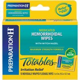 Preparation H Flushable Medicated Hemorrhoidal Wipes with Witch Hazel, thumbnail image 1 of 5