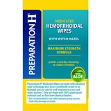 Preparation H Flushable Medicated Hemorrhoidal Wipes with Witch Hazel, thumbnail image 3 of 5