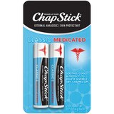 ChapStick Medicated Flavor 2 pack Lip Balm Tube, Skin Protectant, Lip Care, thumbnail image 1 of 9