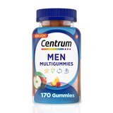 Centrum MultiGummies Gummy Multivitamin for Men, Assorted Fruit Flavor, 170 CT, thumbnail image 1 of 9