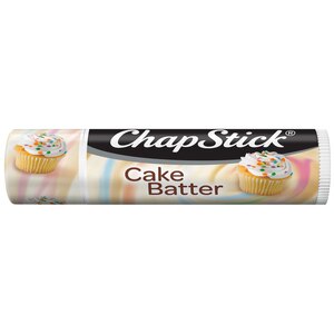 ChapStick (Cake Batter Flavor, 0.15 Ounce) Lip Balm Tube, Skin Protectant, Lip Care, Refill